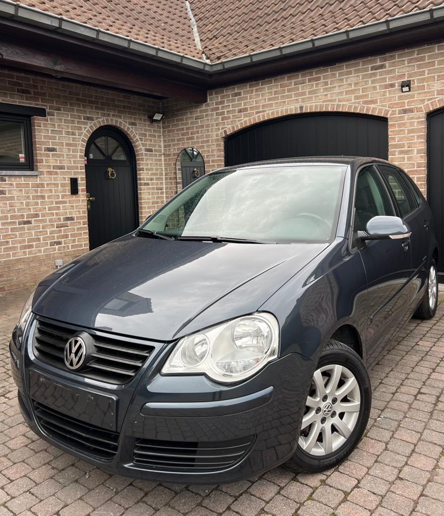 VW Polo 1.2i/1erproprio/117000 km/2008/Clim/Euro4/CTOK/, Auto's, Volkswagen, Voorwielaandrijving, Stof, Zwart, Particulier