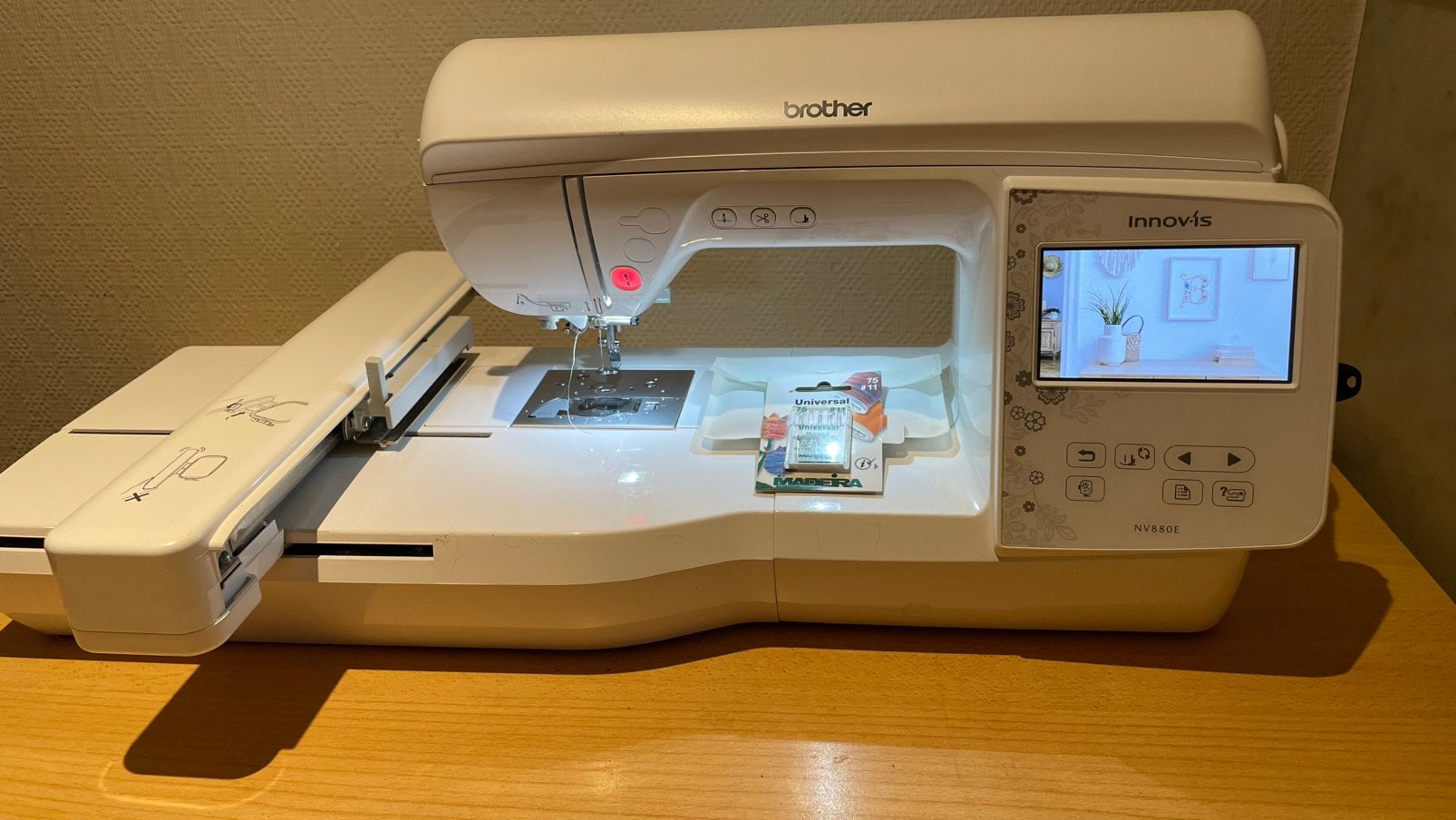 Borduur Machine Brother NV 880E, Ophalen, Zo goed als nieuw, Naaimachine, Brother