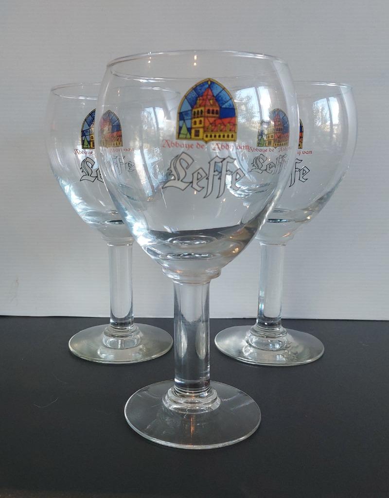 Bierglazen - 3 Leffe glazen - 33 cl, Verzamelen, Ophalen, Zo goed als nieuw
