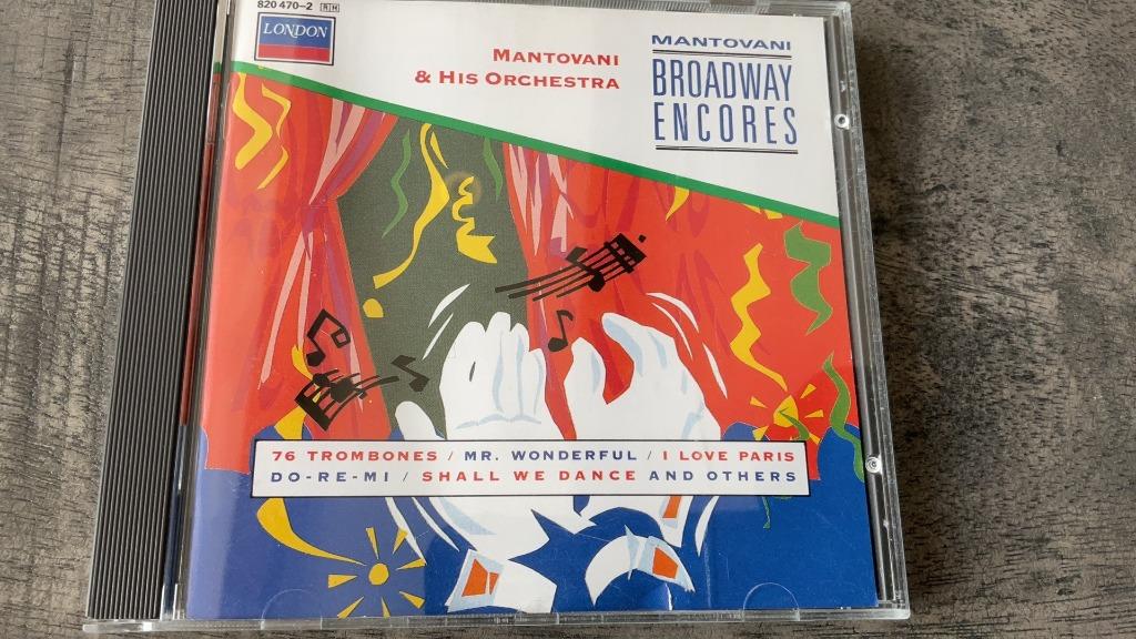 Mantovani broadway encores cd als nieuw, Ophalen of Verzenden, Zo goed als nieuw