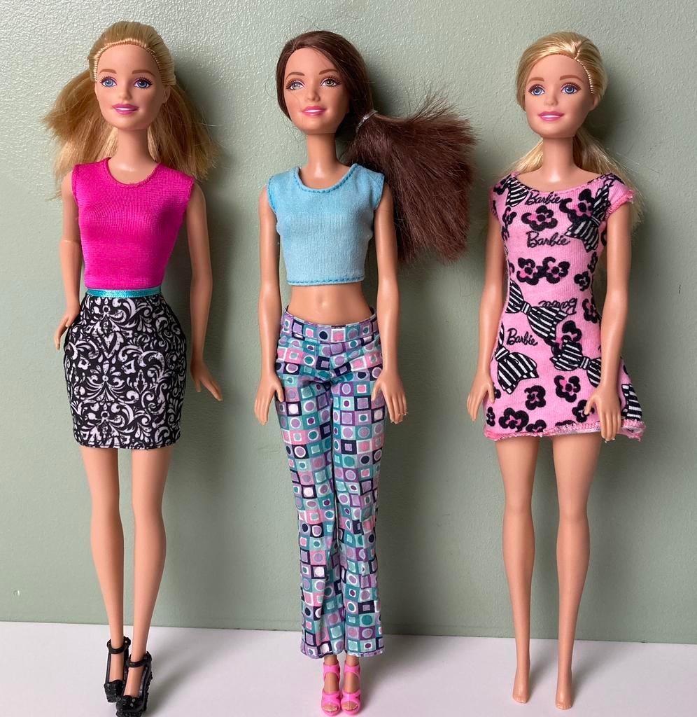 Set van 3 barbiepoppen, Kinderen en Baby's, Ophalen of Verzenden, Zo goed als nieuw