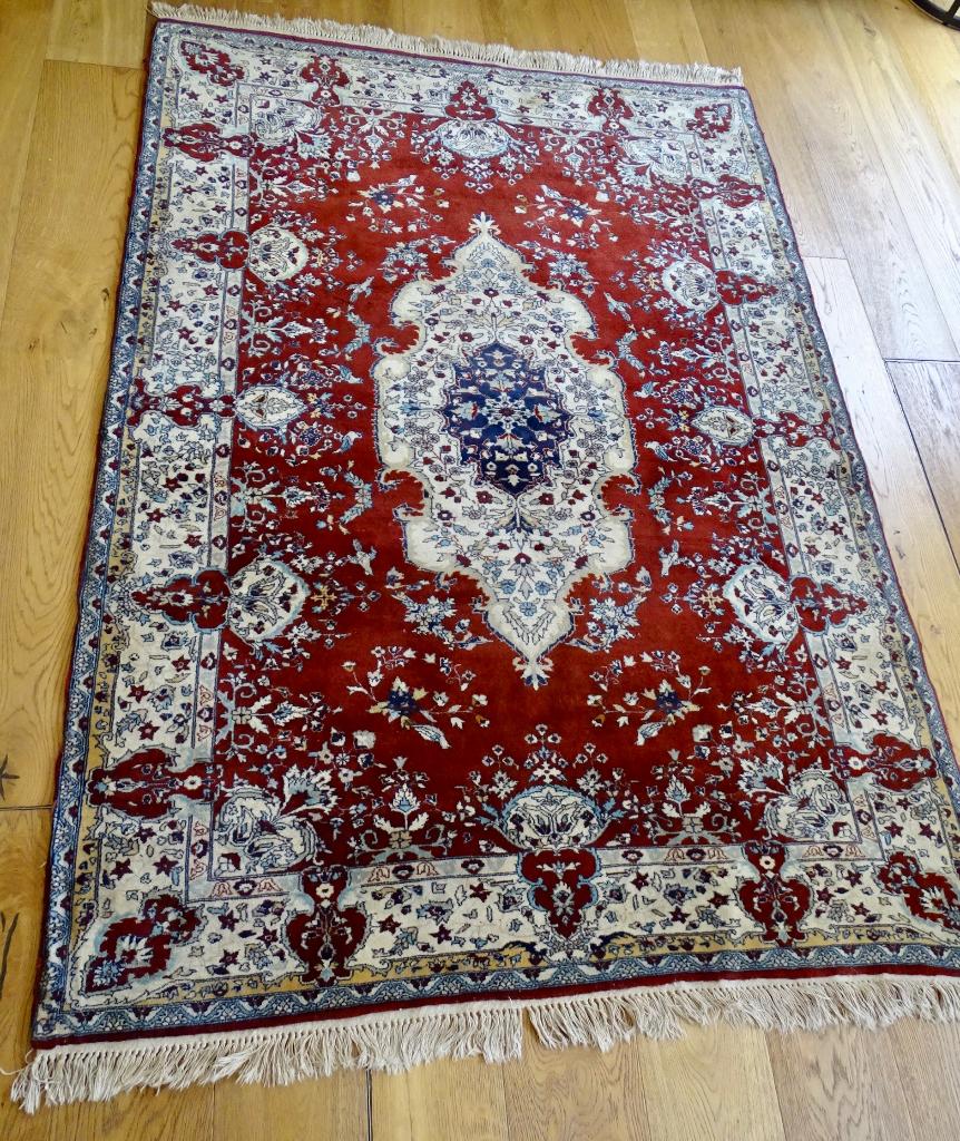 Oosters handgeknoopt tapijt/Kirman/140 x 200 cm, Enlèvement ou Envoi, Comme neuf