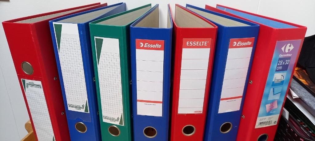 Klasseurs ringmappen 7 stuks, Zakelijke goederen, Ophalen, Gebruikt, Overige typen