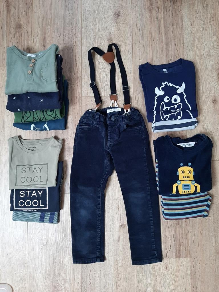 Kledingpakket jongen 10 stuks - 3 tot 5 jaar (98 tm 116), Kinderen en Baby's, Ophalen of Verzenden, Gebruikt