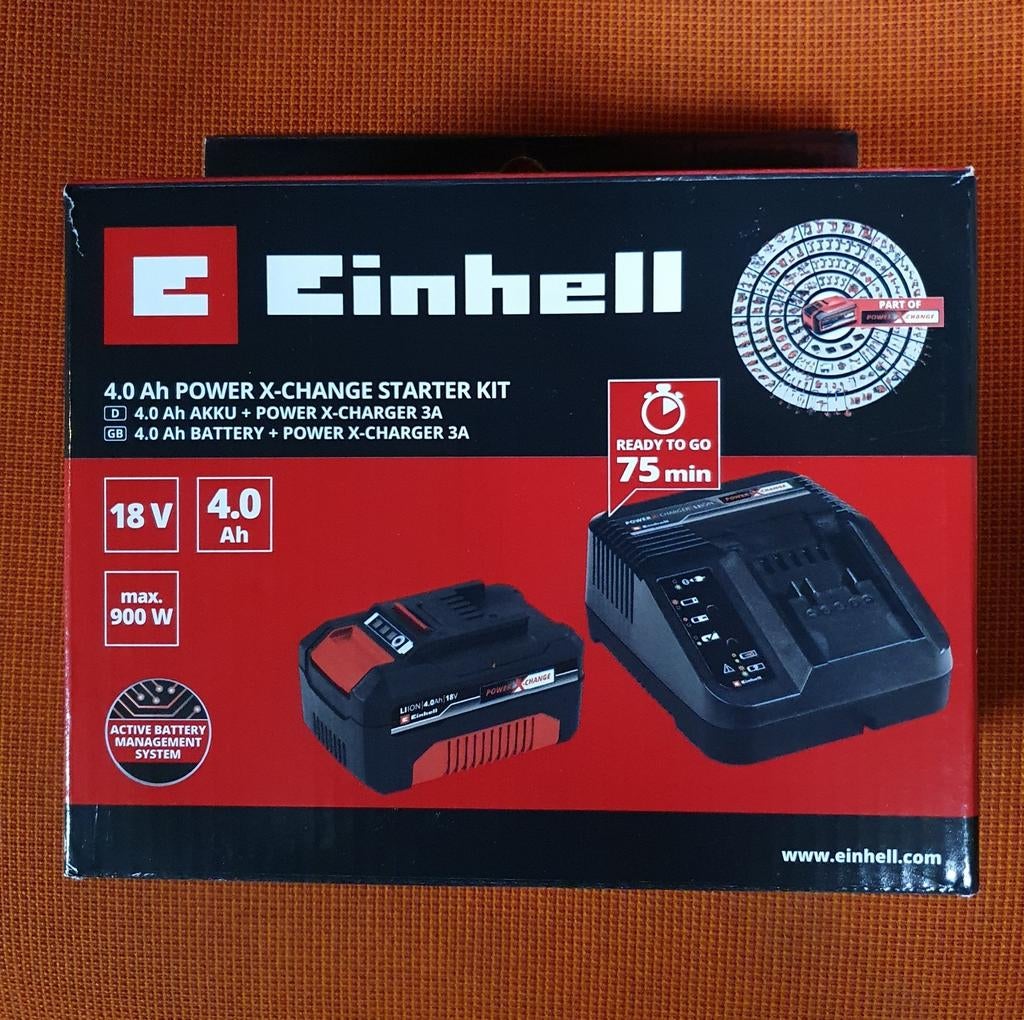 Einhell accu startkit 4aH Power X-change 18V 45.120.42 nieuw, Verzenden, Nieuw