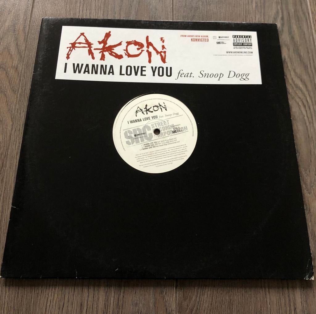 Akon ft Snoop Dogg - I Wanna Love You (maxi vinyl 12inch), Cd's en Dvd's, Ophalen of Verzenden, Zo goed als nieuw, 12 inch