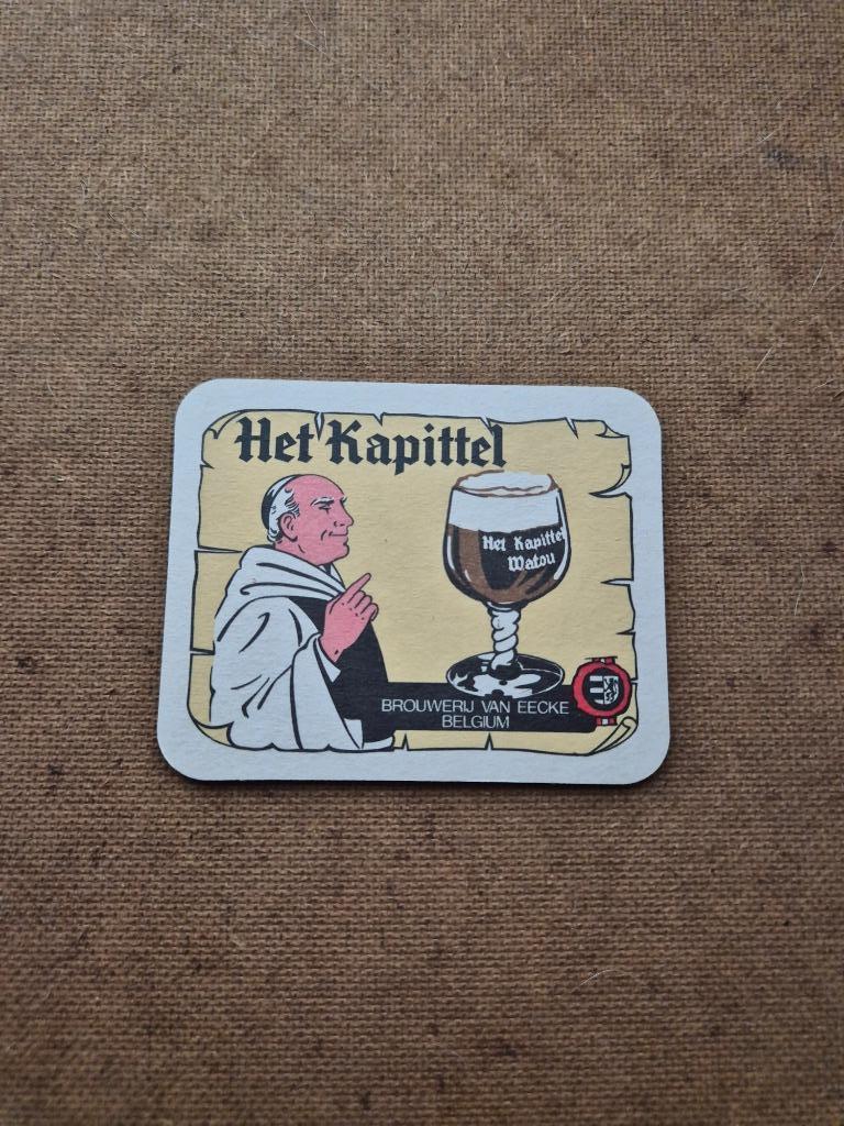 Sous bock Het Kapittel (modèle 2), Verzamelen, Ophalen of Verzenden, Gebruikt, Viltje(s), Overige merken
