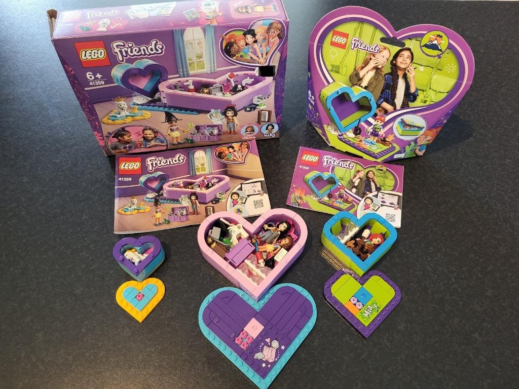 LEGO Friends Hartvormige Dozen 41359 + 41358, Ophalen, Zo goed als nieuw, Complete set, Lego