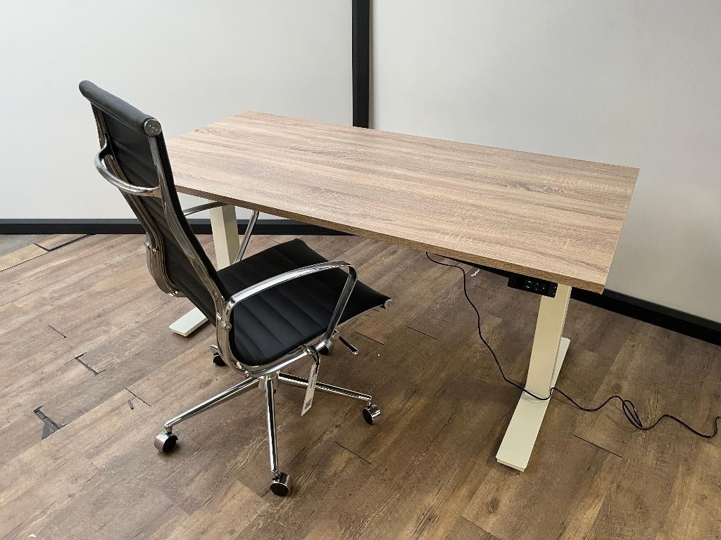 Elektrisch zit sta bureau (wit) (ZF), Computers en Software, Laptoptafels, Ophalen of Verzenden