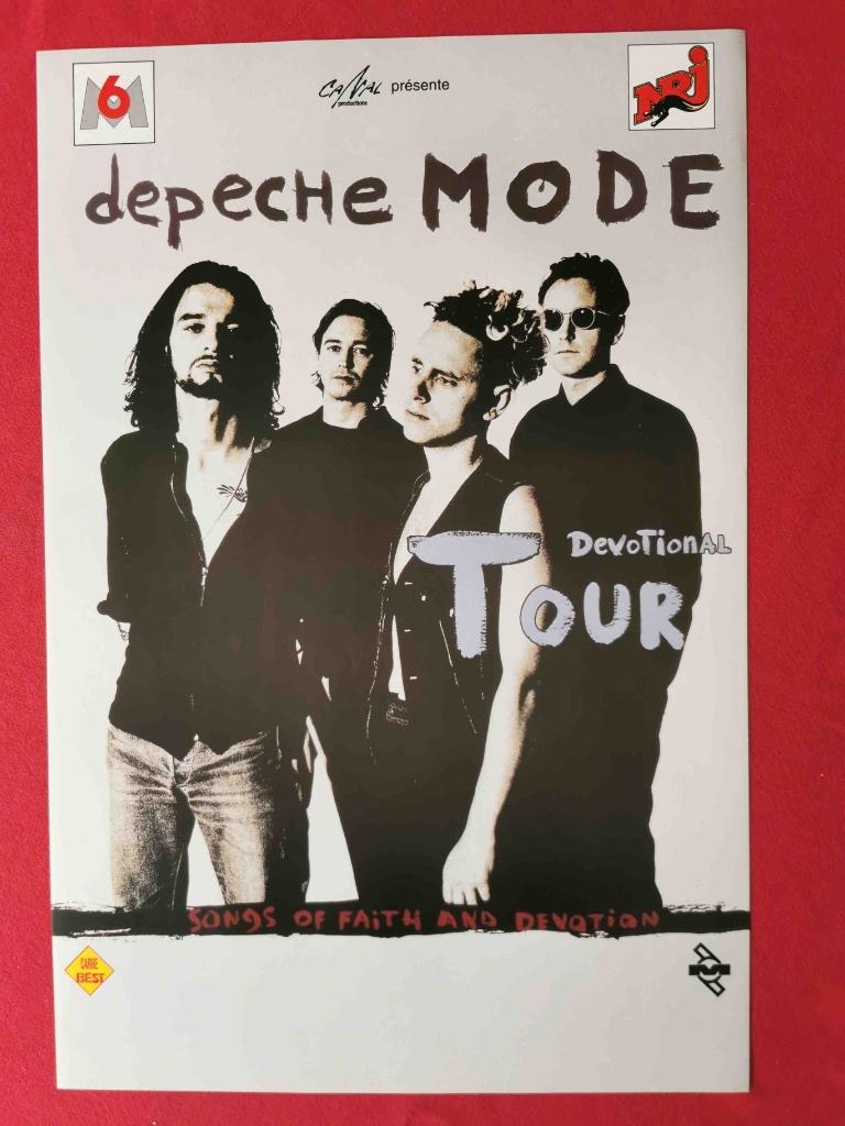 DEPECHE MODE - DEVOTION TOUR - POSTER 40/60 CM, Rechthoekig Staand, Ophalen of Verzenden, Zo goed als nieuw, A1 t/m A3
