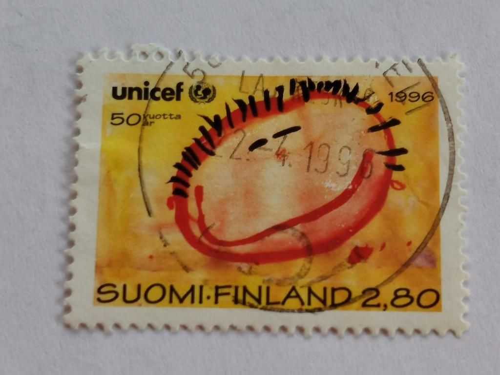 Finland 1996 - UNICEF, Postzegels en Munten, Ophalen of Verzenden, Finland, Gestempeld