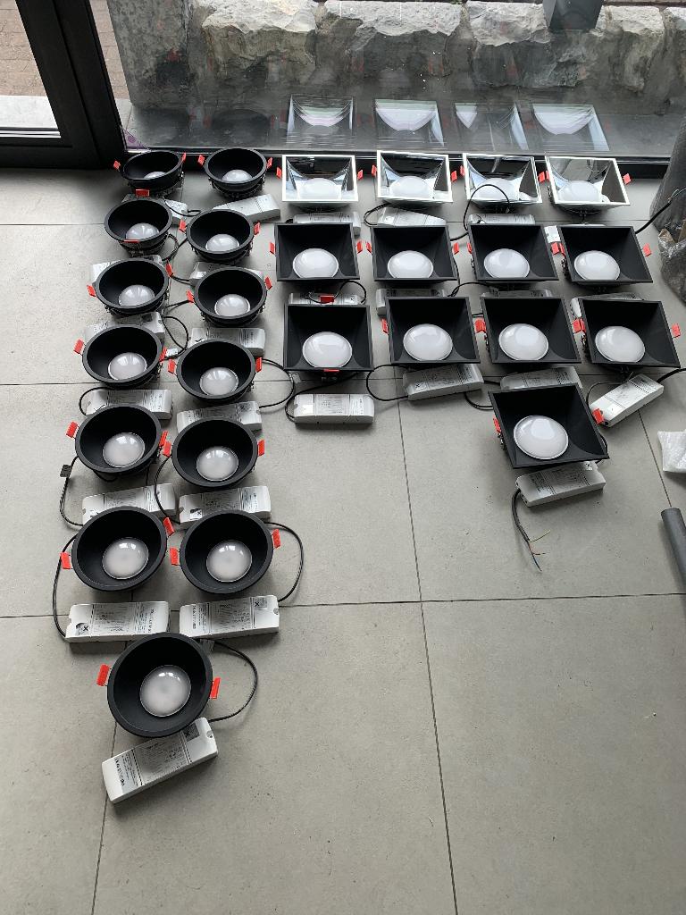 Spots LED encastrables Performance iN Lighting–13W–3000K–pro, Autres lieux, Enlèvement, Utilisé, Aménagement