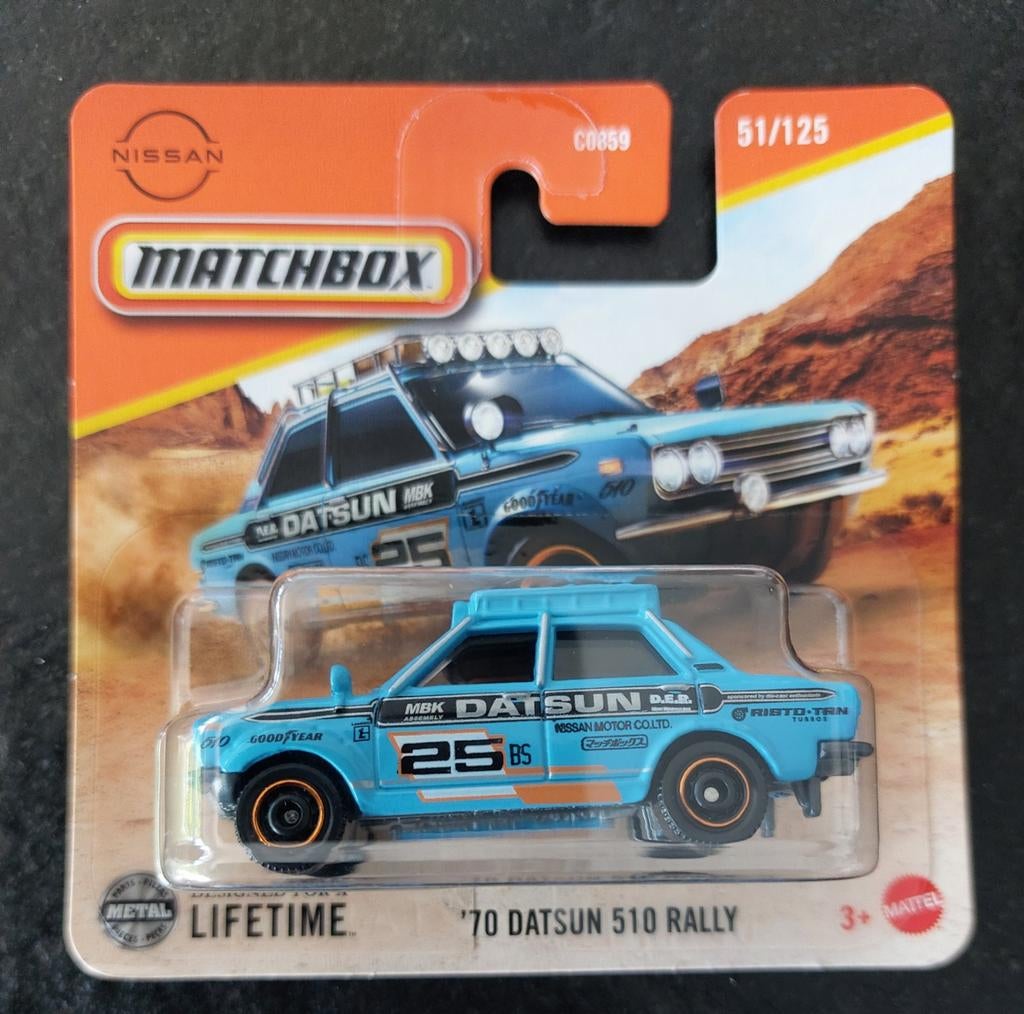 matchbox datsun 510 rally 1970, Enlèvement ou Envoi, Neuf, Voiture, Matchbox