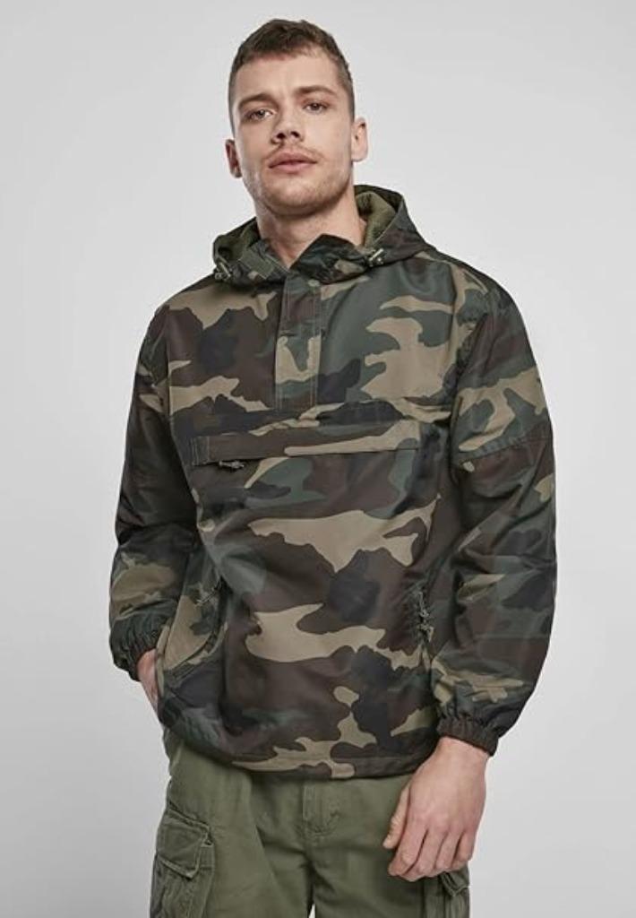 Veste été, coupe vent, anorak, parka, k-way, camouflage, Envoi, Comme neuf, Taille 46 (S) ou plus petite, VINTAGE