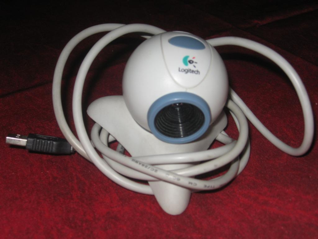 Logitech-webcam avec USB, Informatique & Logiciels, Micro, Enlèvement ou Envoi, Comme neuf, Windows