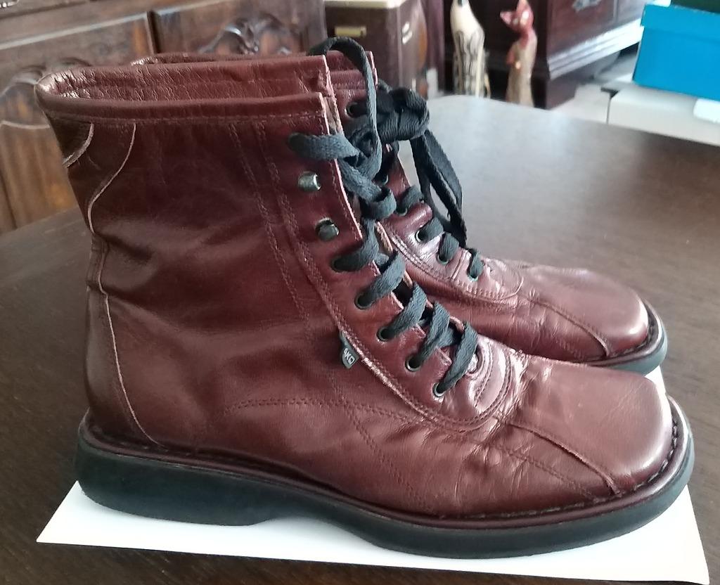 Lederen bottine Brako maat 40, Enlèvement ou Envoi, Comme neuf, Brun, Boots et Botinnes