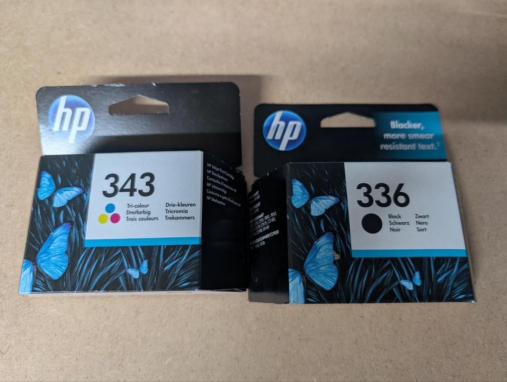 HP inkt 343 en 336 cartridge, Computers en Software, Printerbenodigdheden, Ophalen of Verzenden, Nieuw, Cartridge, HP