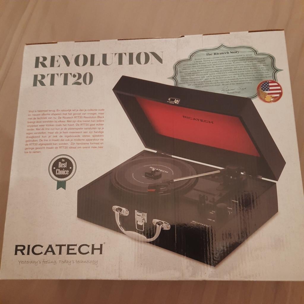 TOURNE-DISQUE RICATECH RTT20 DANS UNE VALISE*NEUF*SCELLÉ*MIB, Enlèvement, Neuf, Tourne-disque, Autres marques
