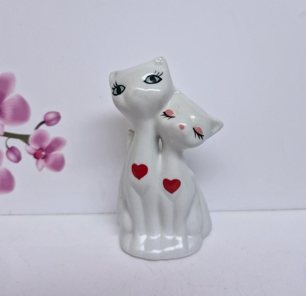 🩷 Vintage Katten Beeldje, Verzamelen, Poppetjes en Figuurtjes, Zo goed als nieuw, Ophalen of Verzenden