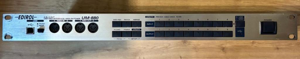 Roland Edirol UM-880 8x8 USB MIDI Interface, Ophalen, Zo goed als nieuw
