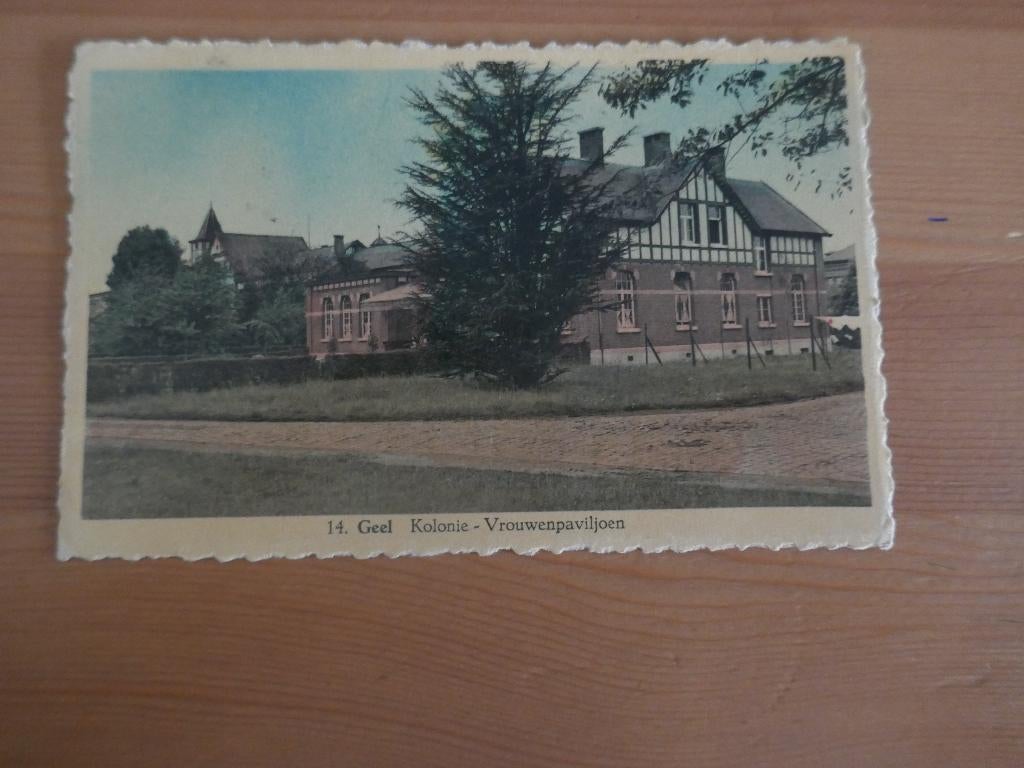 geel kolonie vrouwenpaviljoen, Verzamelen, Ophalen of Verzenden, Ongelopen, Antwerpen