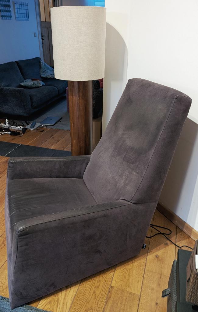 GRATUIT / Fauteuil en tissu gris, 75 à 100 cm, Enlèvement, Utilisé, 50 à 75 cm