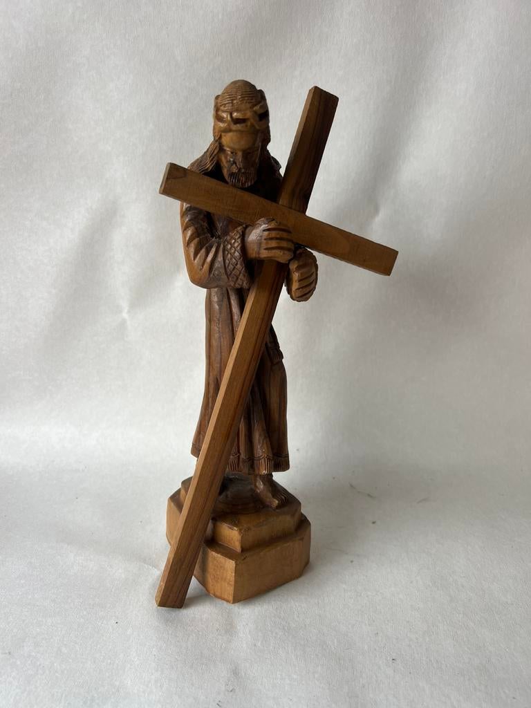 Houten jesus, Ophalen of Verzenden, Zo goed als nieuw