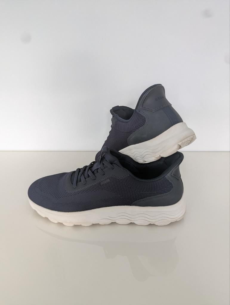 Schoenen heren blauw Geox maat 42 instappers, Ophalen, Zo goed als nieuw, Blauw
