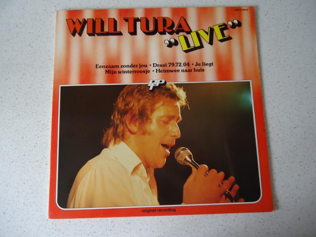 LP van "Will Tura" LIVE anno 1971 in Prima staat !, Cd's en Dvd's, Vinyl | Nederlandstalig, Zo goed als nieuw, Levenslied of Smartlap