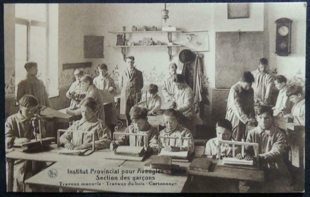 10 Cartes postales Institut Aveugles de Ghlin Ern Thill, Enlèvement ou Envoi, Non affranchie, Hainaut