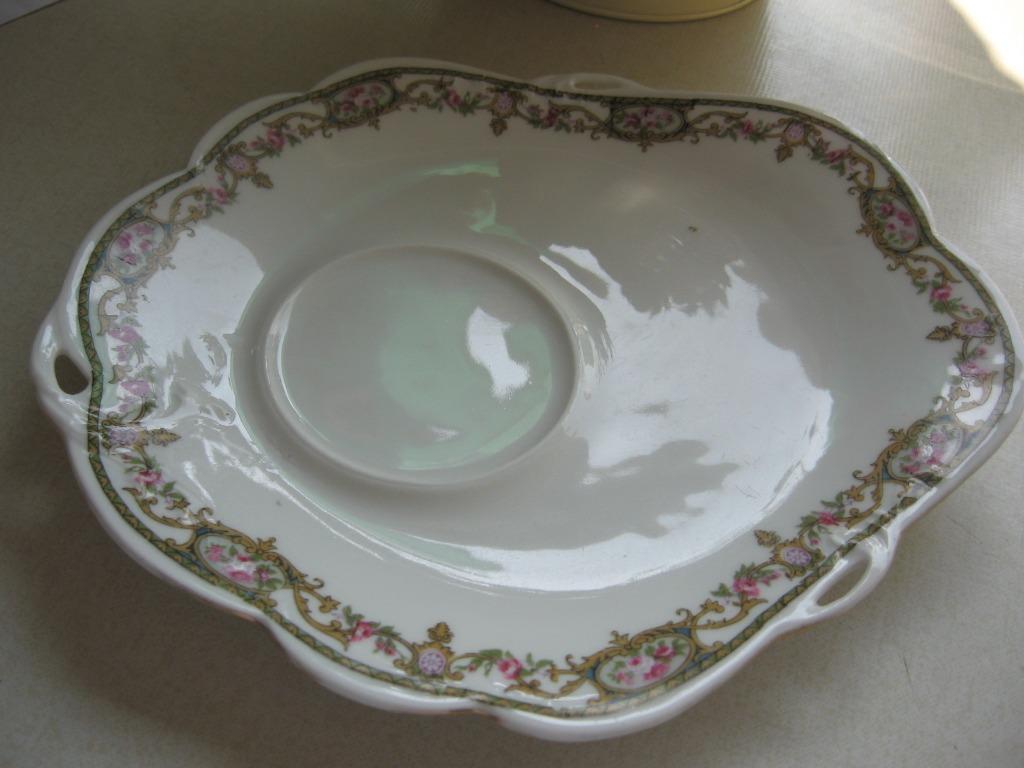 Deux assiettes de Limoges pour le petit déjeuner avec emplac, Enlèvement ou Envoi