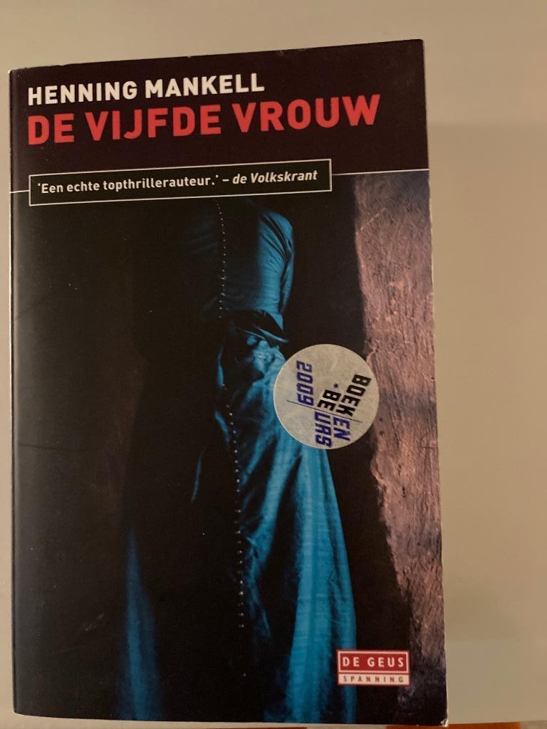 De 5e vrouw, Enlèvement, Henning Mankell, Belgique, Comme neuf