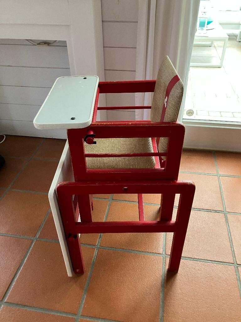 Houten kinderstoel voor kinderen van 6 maanden tot 3 jaar, Ophalen, Gebruikt, Meegroeistoel