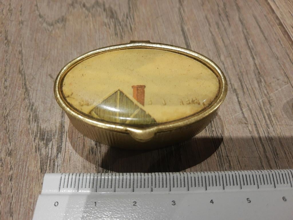 Mini pillendoosje met versiering, Ophalen of Verzenden
