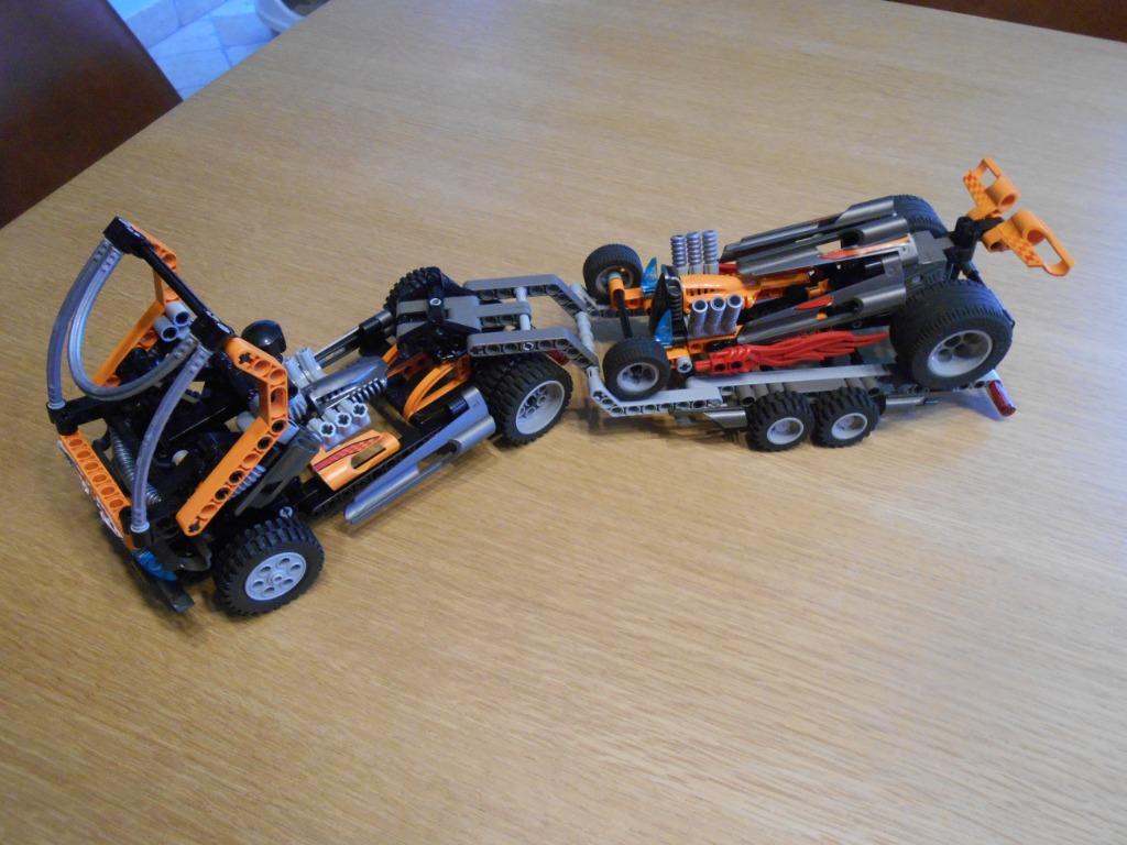 lego 8473 racers truck, Ophalen of Verzenden, Gebruikt, Complete set, Lego
