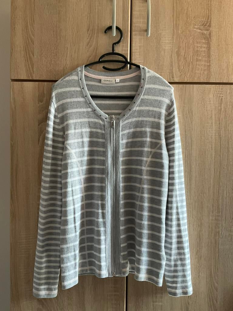 Lichtgrijze gilet,merk Canda,maat S, Ophalen of Verzenden, Zo goed als nieuw, Maat 36 (S), Grijs