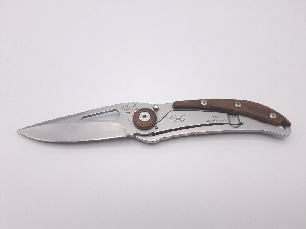 Fox Knives Big Trendy 434 Wood zakmes, Caravans en Kamperen, Ophalen of Verzenden, Zo goed als nieuw