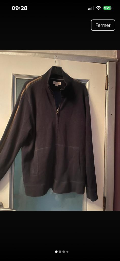 Pull zippé bleu marine  Banana Republic Xl, Ophalen of Verzenden, Zo goed als nieuw