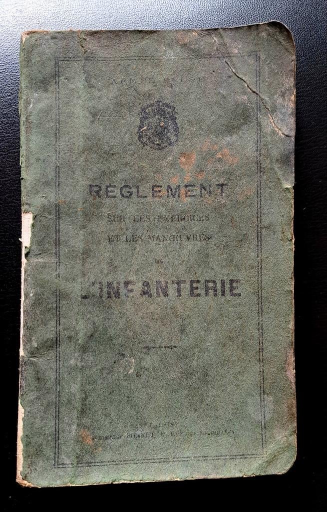 ABBL Armée belge Reglement d'infanterie nominatif, Collections, Enlèvement ou Envoi