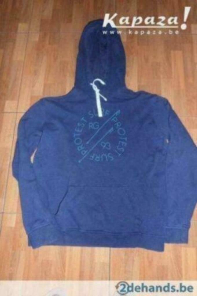 Pull avec capuche (Protest), Enlèvement ou Envoi, Porté, Autres tailles, Bleu