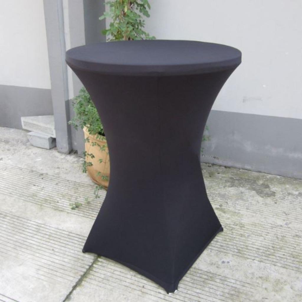 statafel partytafel receptietafel zwart verhuur te huur, Ophalen, Gebruikt