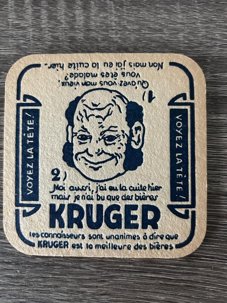 Bierviltje Kruger Eeklo, Verzamelen, Ophalen of Verzenden, Zo goed als nieuw