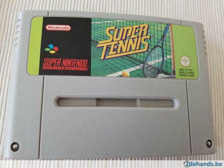 Super Nintendo (SNES) super tennis, Enlèvement ou Envoi, Utilisé