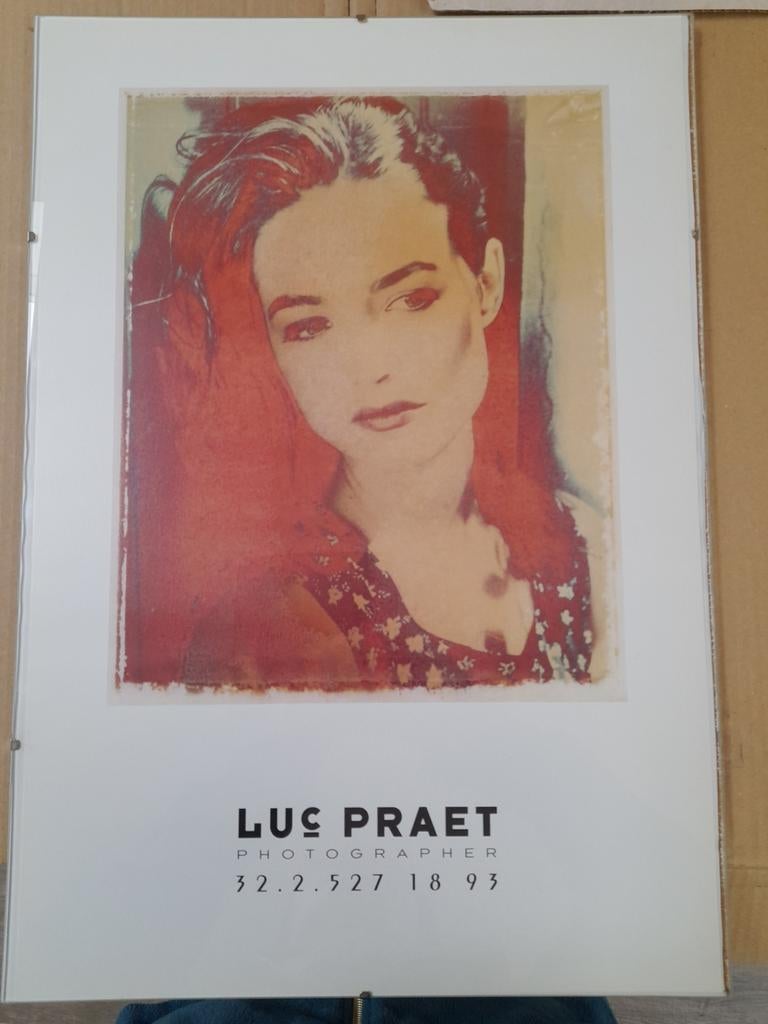 Affiche promotionnelle originale Luc Praet, Enlèvement ou Envoi, Rectangulaire vertical, A1 jusqu'à A3, Comme neuf
