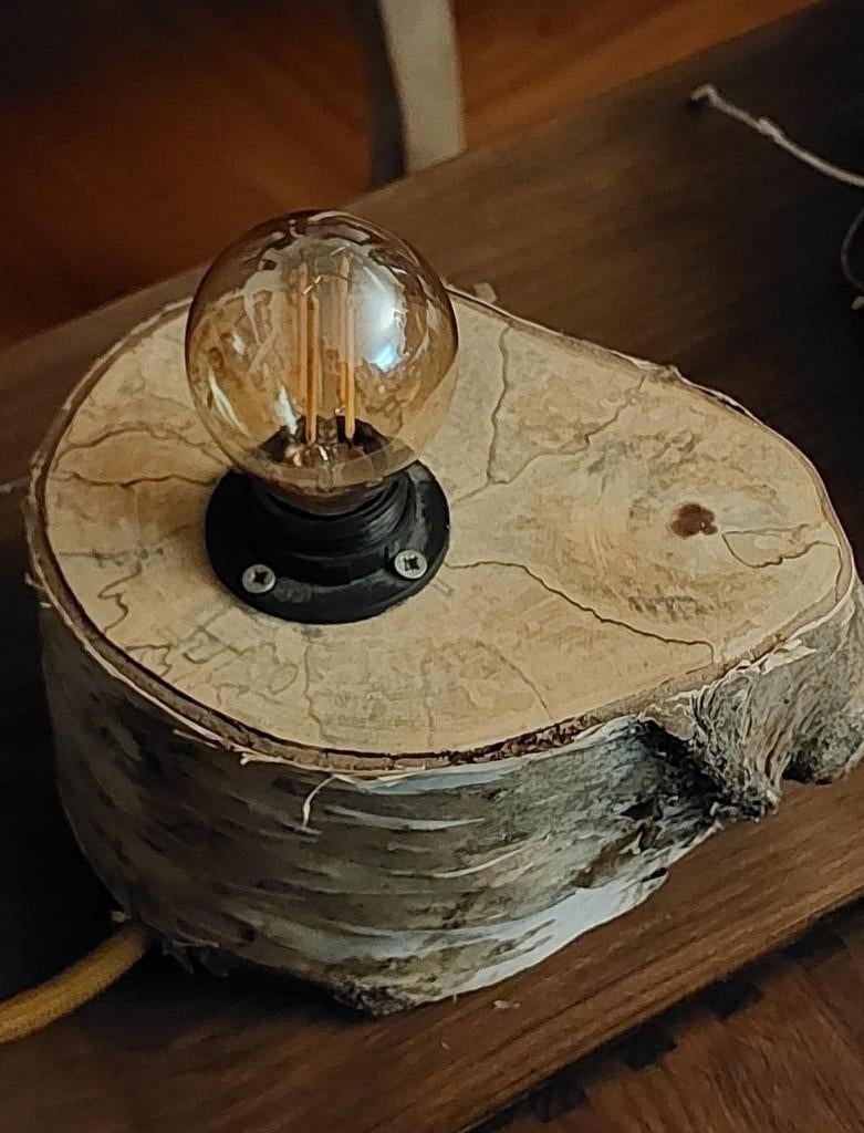 Petite lampe de table, Enlèvement ou Envoi, Neuf, Bois, Moins de 50 cm
