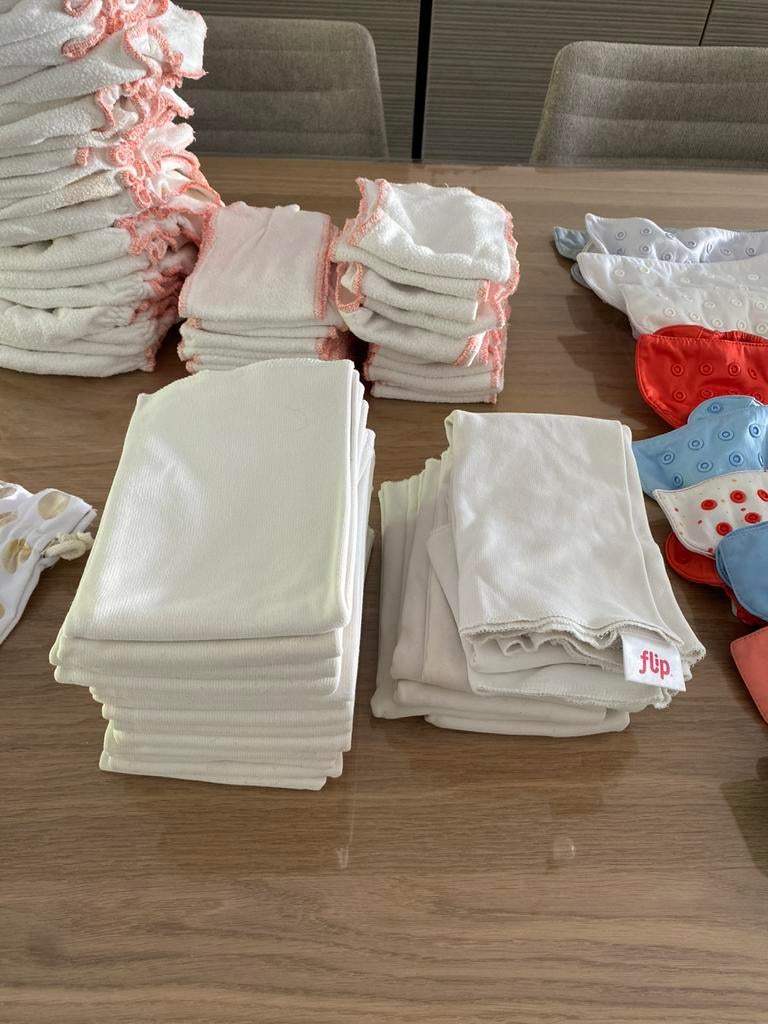 Volledige set wasbare luiers (van baby tot peuter), Kinderen en Baby's, Ophalen, Zo goed als nieuw
