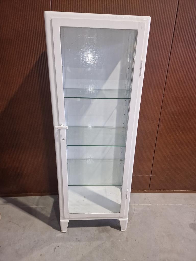 armoire à pharmacie vintage, vitrine d'armoire à pharmacie, 25 à 50 cm, Vintage, Verre, Utilisé