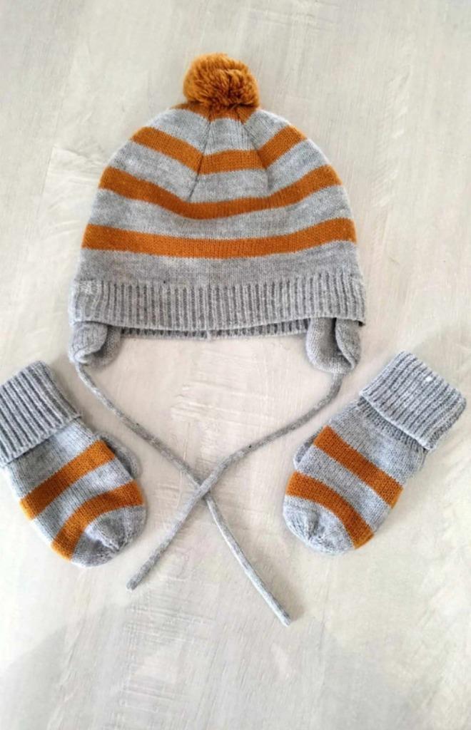 bonnet chaud et mitaines H & M tailles 86 - 92, Garçon ou Fille, Enlèvement ou Envoi, H&M, Bonnet
