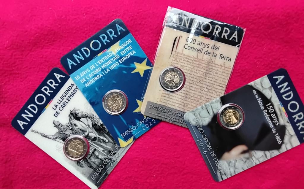 Andorra 2euro muntstukken, Ophalen of Verzenden