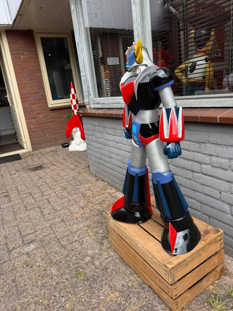 Goldorak groot reclame beeld, Verzamelen, Ophalen, Zo goed als nieuw, Fantasy